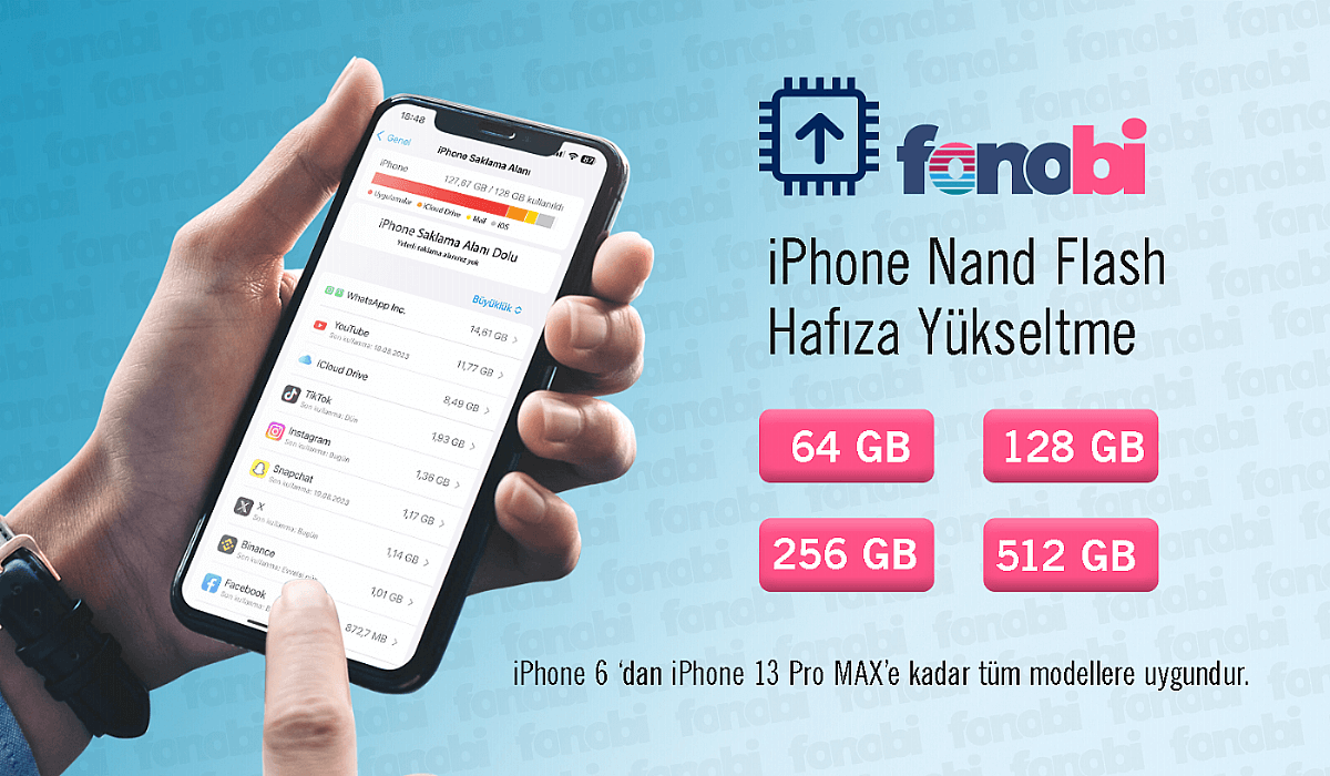 iPhone Nand Flash Hafıza Yükseltme